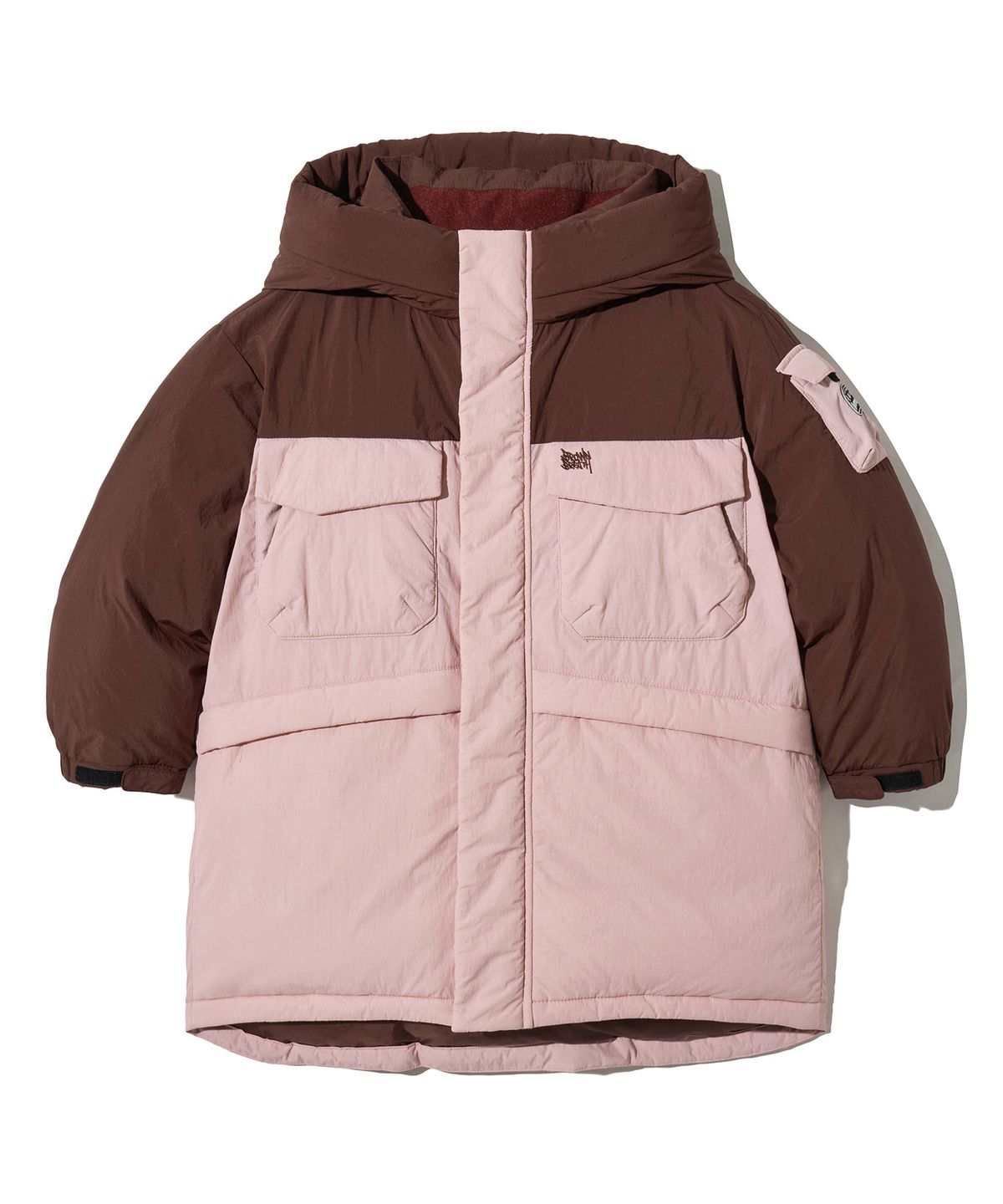 브라운브레스 키즈(BROWNBREATH KIDS) KIDS BLOCK DOWN JUMPER - PINK
