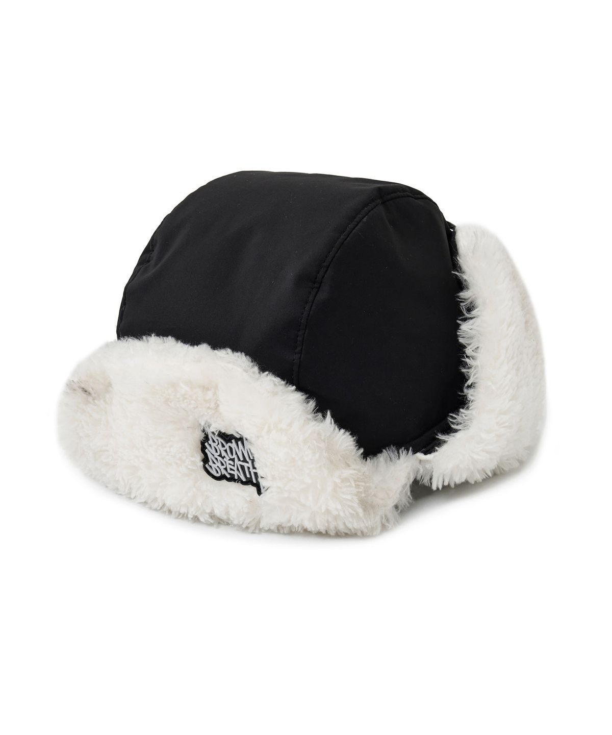 브라운브레스 키즈(BROWNBREATH KIDS) KIDS TAG EARMUFF PADDING CAP - BLACK