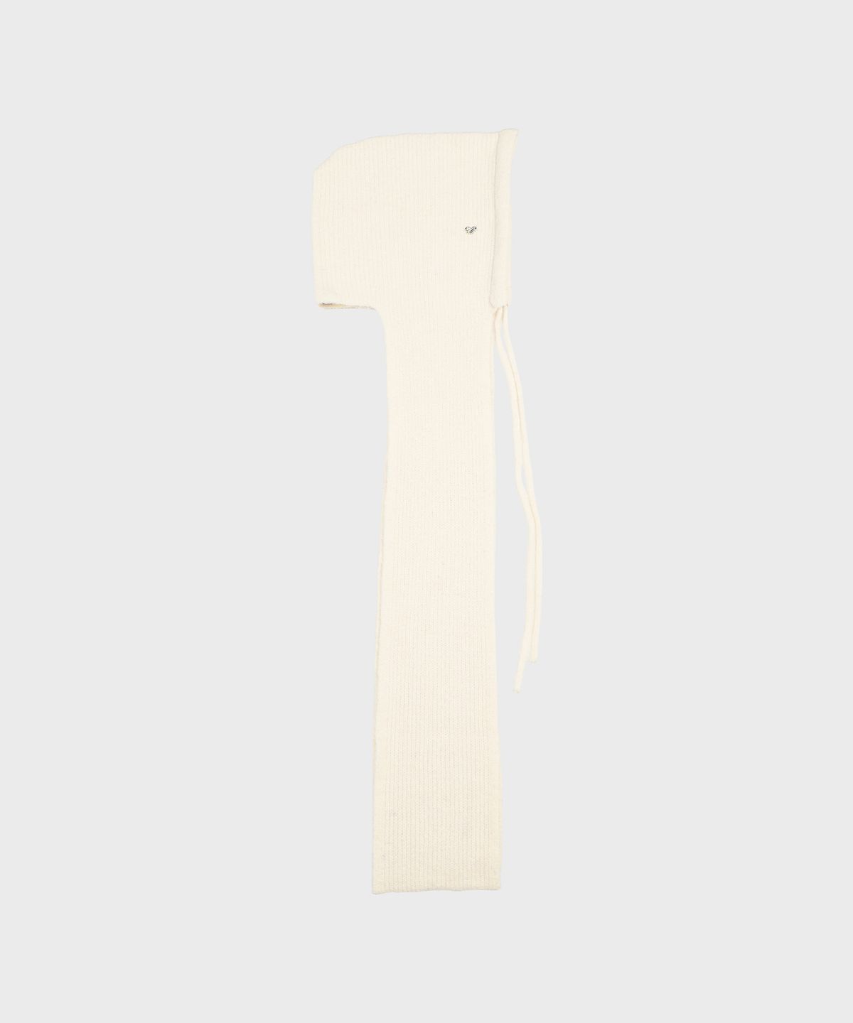 알키알카(ALKI ALKA) Knit Hoodie Muffler (Ivory)