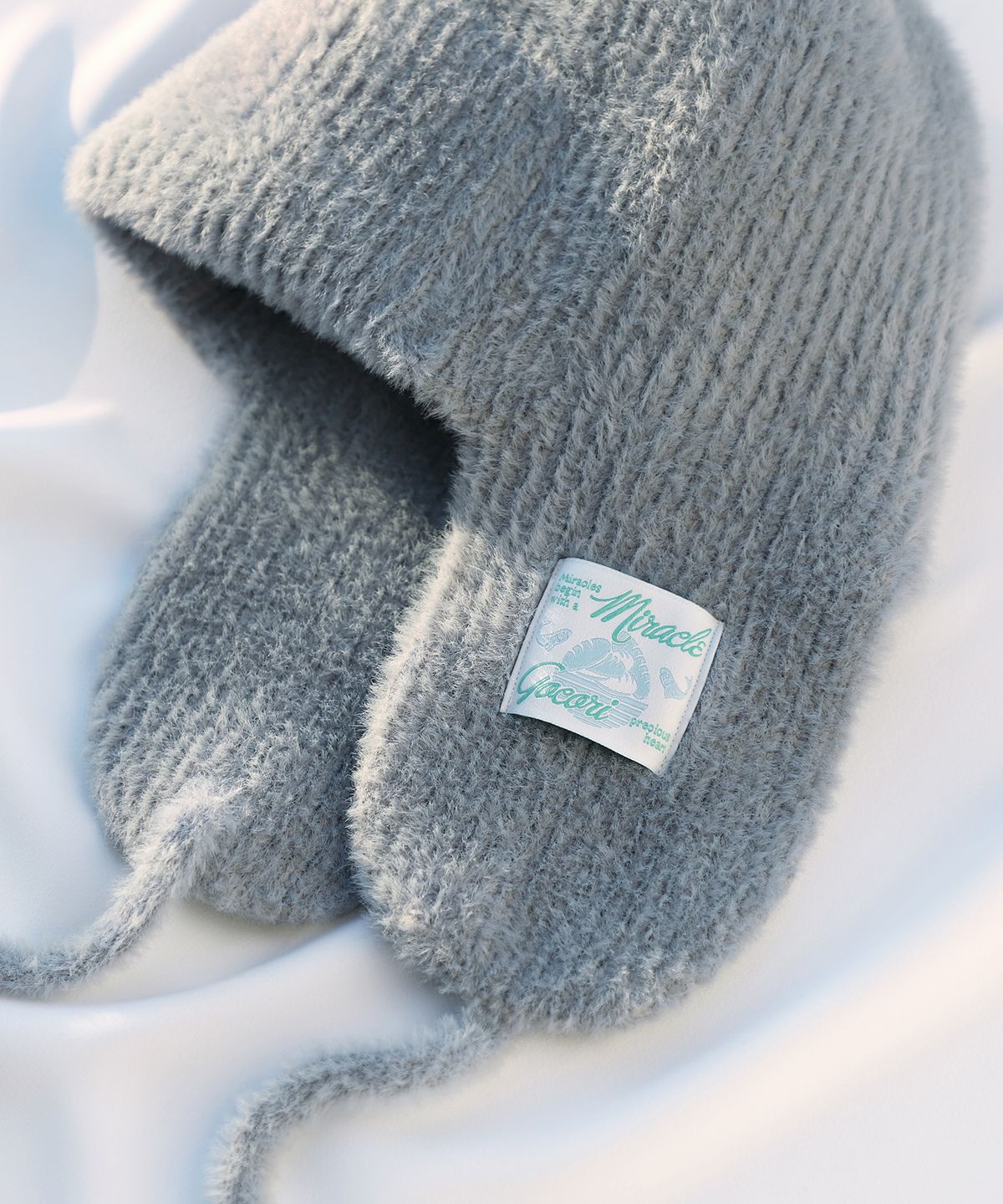 고코리(GOCORI) Knit Trooper Hat - Blue Gray 트루퍼햇 이어플랩