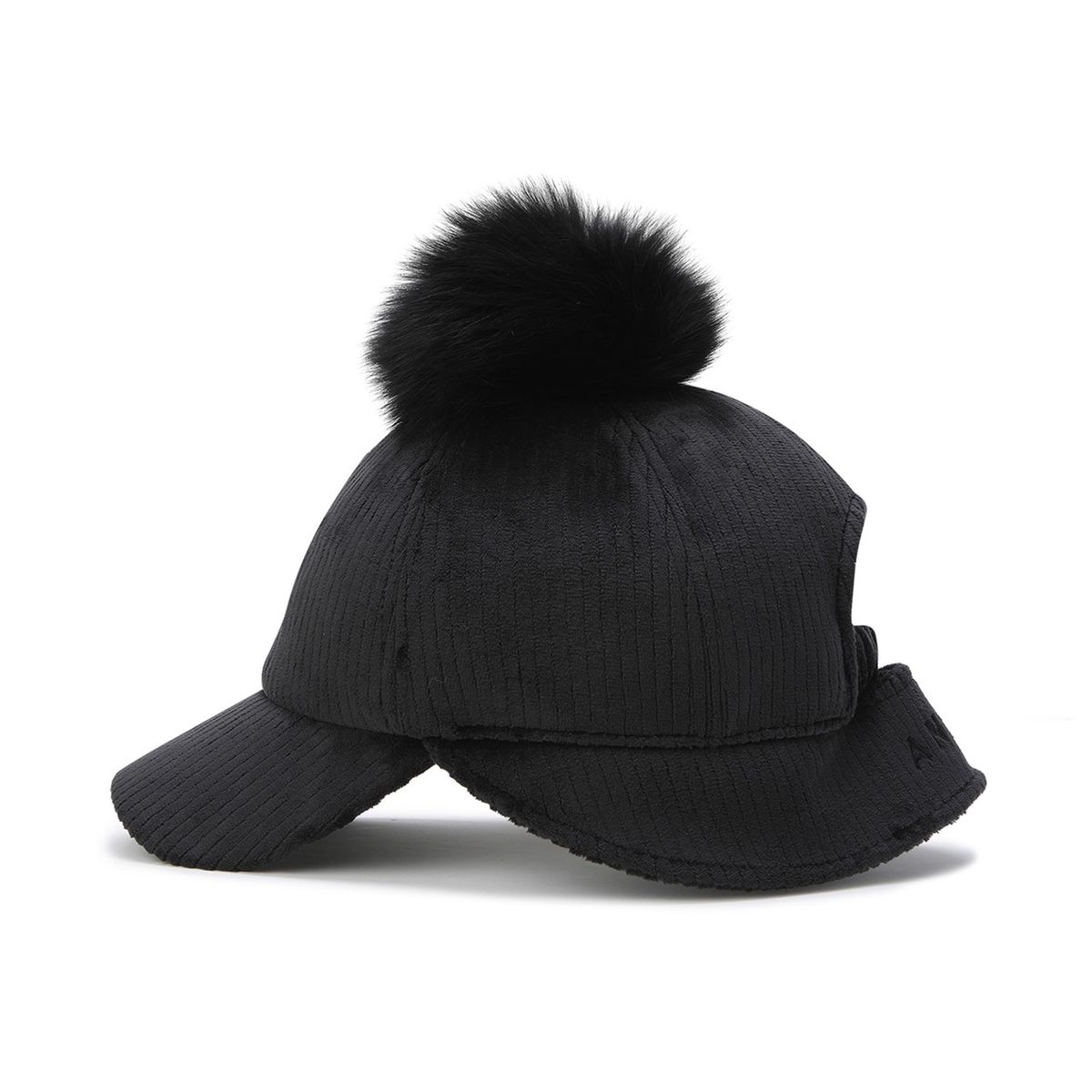어뉴골프(ANEW GOLF) WOMEN SHORT EARFLAP CAP_BK