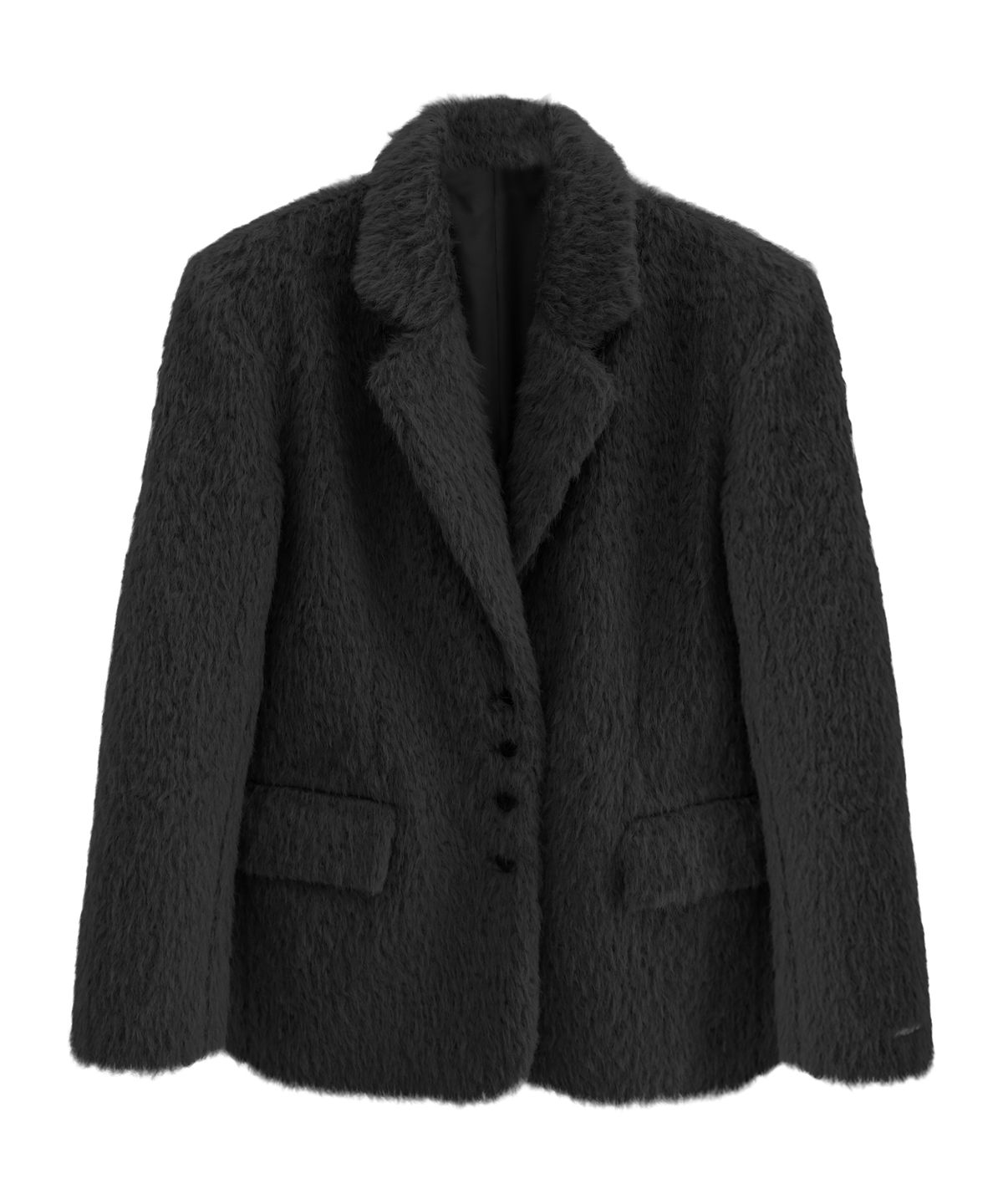 비바셔스(VIVACIOUS) Elizabeth Boucle Blazer BLACK