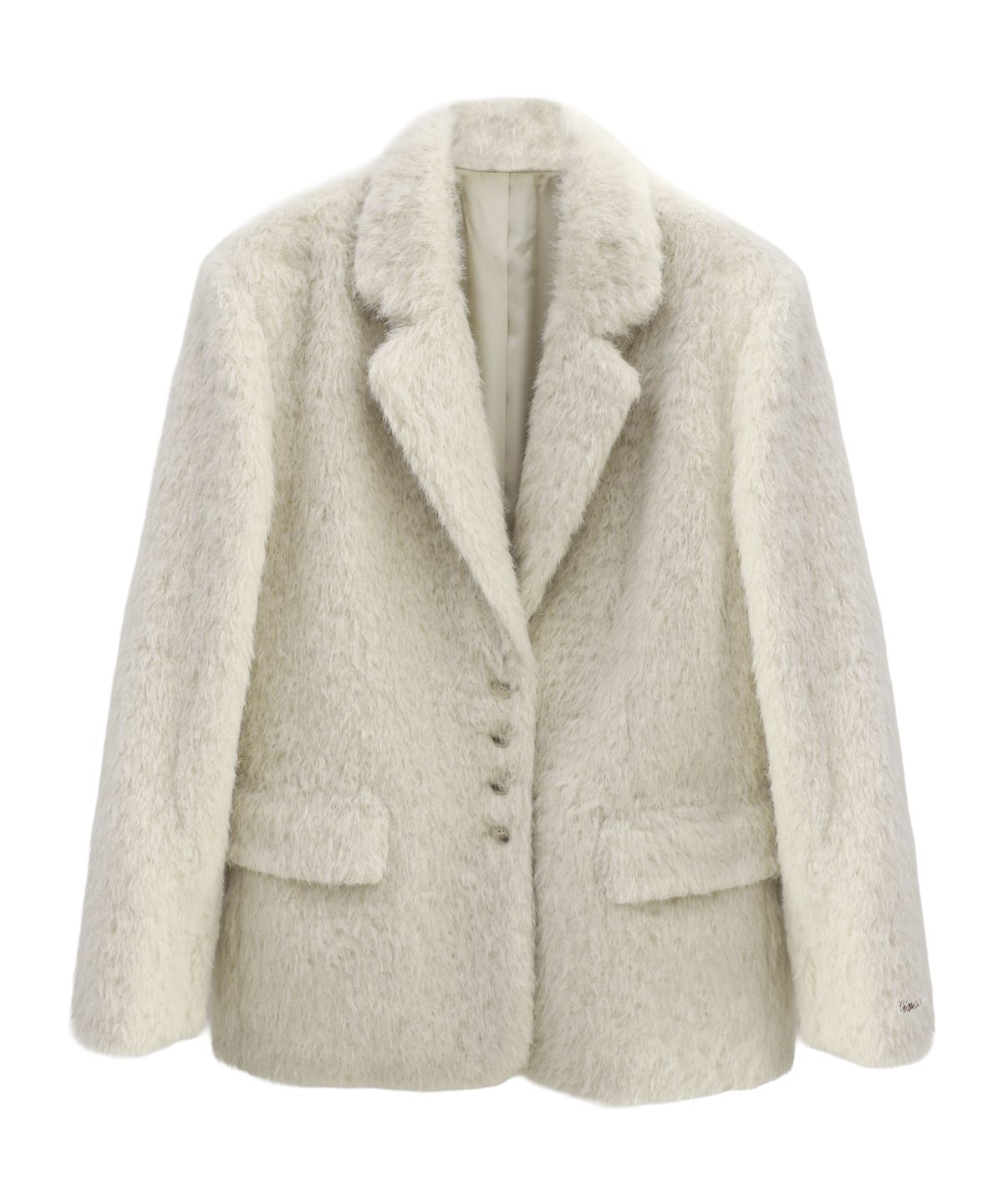 비바셔스(VIVACIOUS) Elizabeth Boucle Blazer GREY