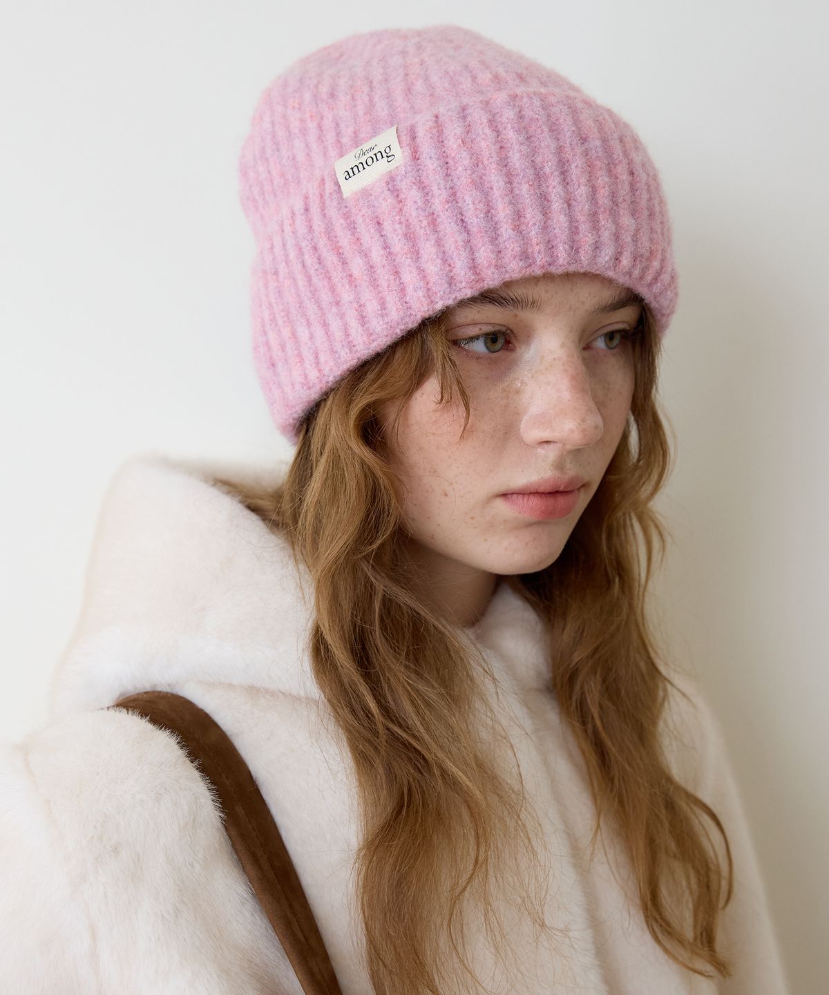 어몽(AMONG) A PASTEL BEANIE_LIGHT PINK