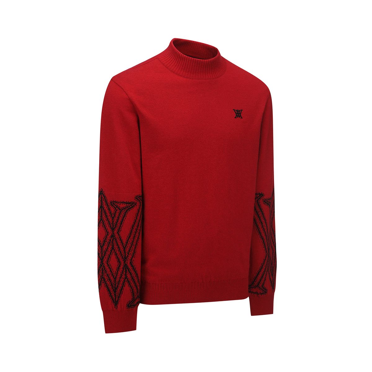 어뉴골프(ANEW GOLF) MEN WI FUZZY LOGO POINT SWEATER_RE