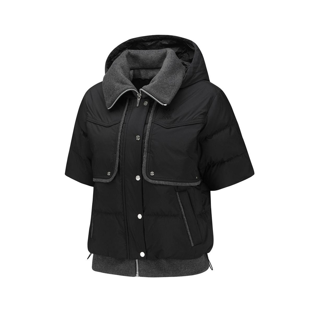 어뉴골프(ANEW GOLF) WOMEN WI SHORT SLEEVE DOWN JACKET_BK