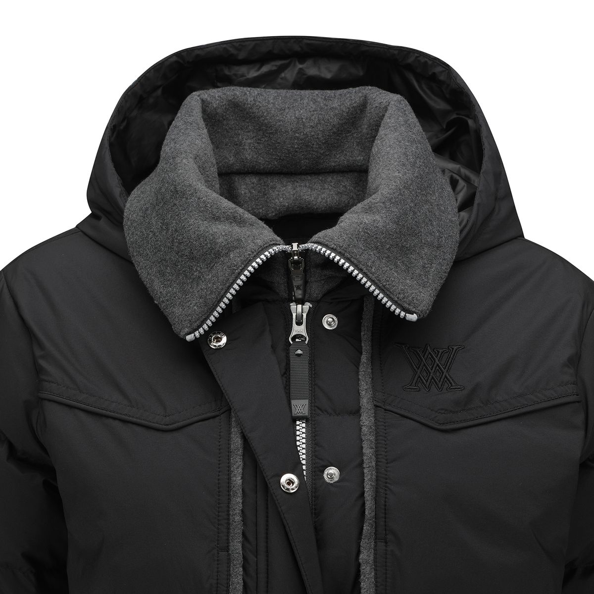 어뉴골프(ANEW GOLF) WOMEN WI SHORT SLEEVE DOWN JACKET_BK