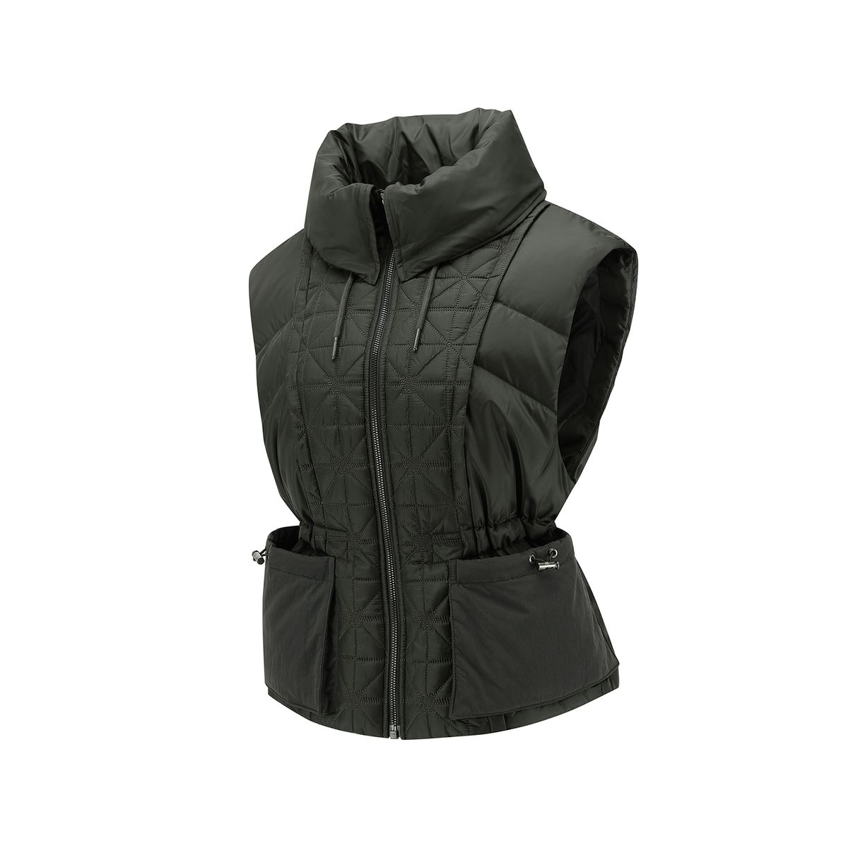 어뉴골프(ANEW GOLF) WOMEN WI HIGH NECK DOWN VEST_KH