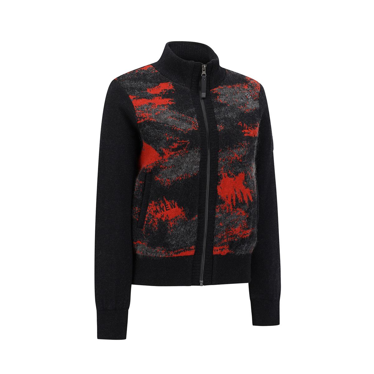 어뉴골프(ANEW GOLF) WOMEN WI BRUSHSTROKE WINDPROOF KNIT CARDIGAN_RE