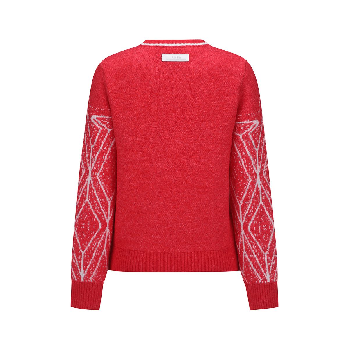 어뉴골프(ANEW GOLF) WOMEN WI FUZZY LOGO POINT SWEATER_RE