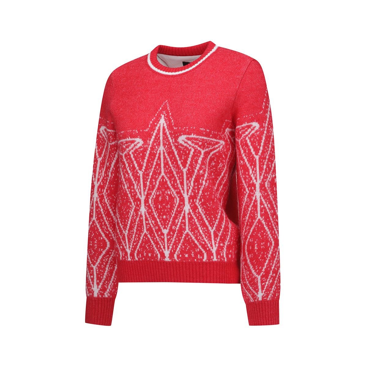 어뉴골프(ANEW GOLF) WOMEN WI FUZZY LOGO POINT SWEATER_RE