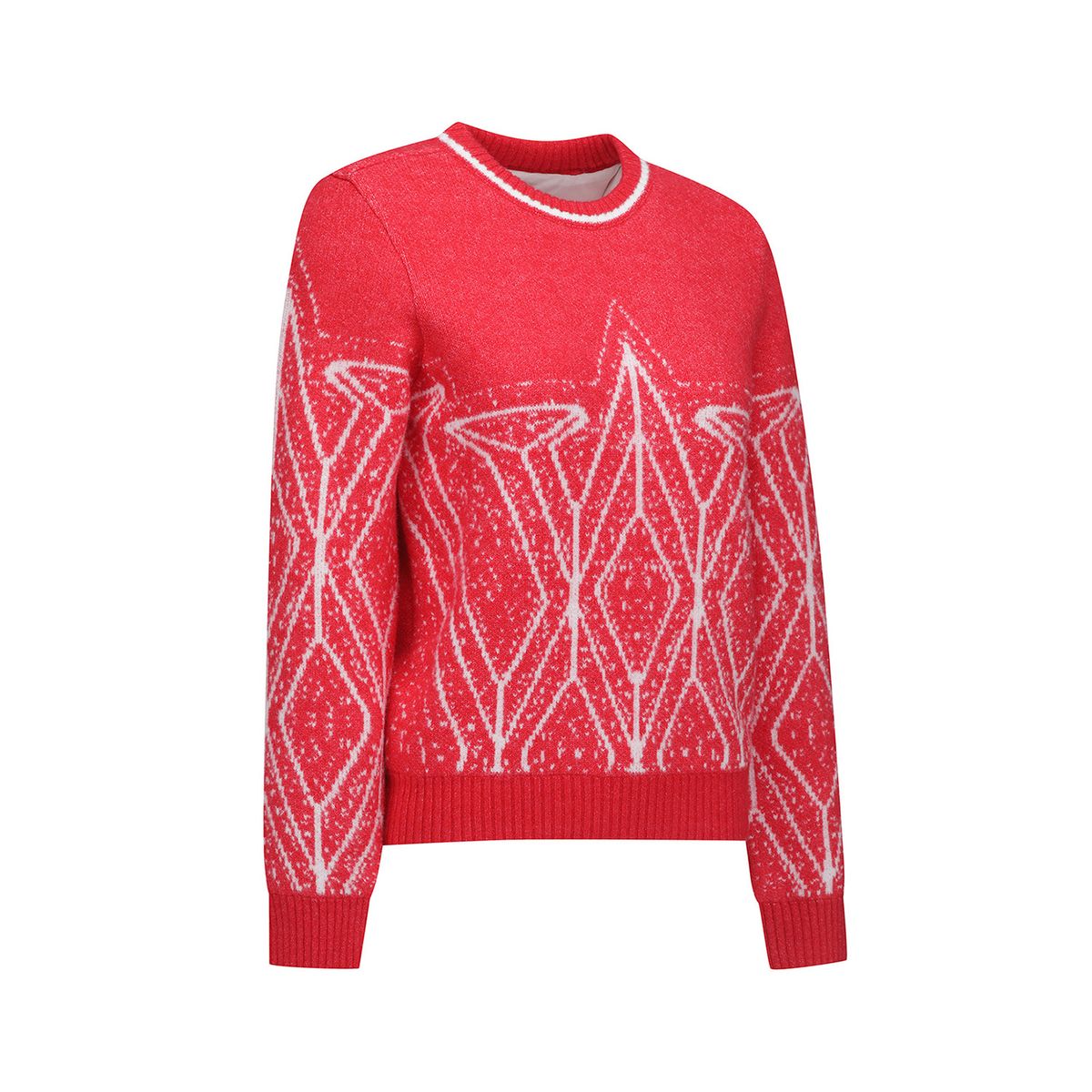 어뉴골프(ANEW GOLF) WOMEN WI FUZZY LOGO POINT SWEATER_RE