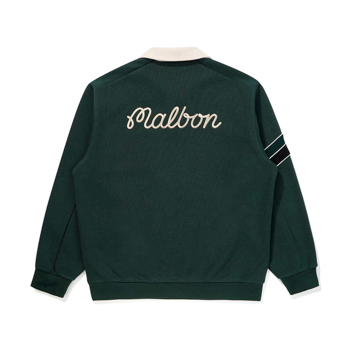 말본 골프(MALBON GOLF) 기모 프렌치테리 에리 티셔츠 GREEN (MAN)
