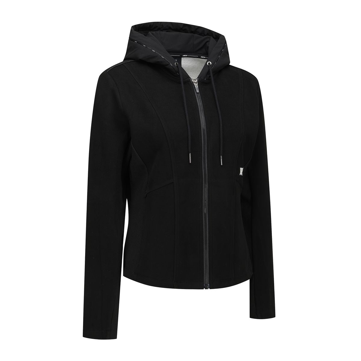 어뉴골프(ANEW GOLF) WOMEN WI HOODED MIDLAYER JACKET_BK