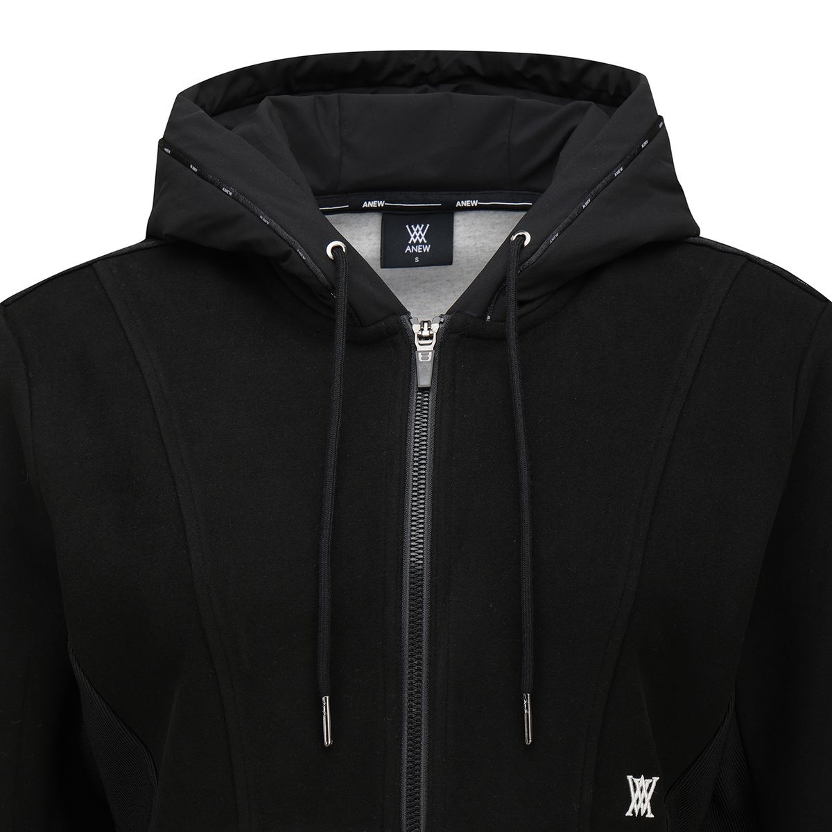 어뉴골프(ANEW GOLF) WOMEN WI HOODED MIDLAYER JACKET_BK
