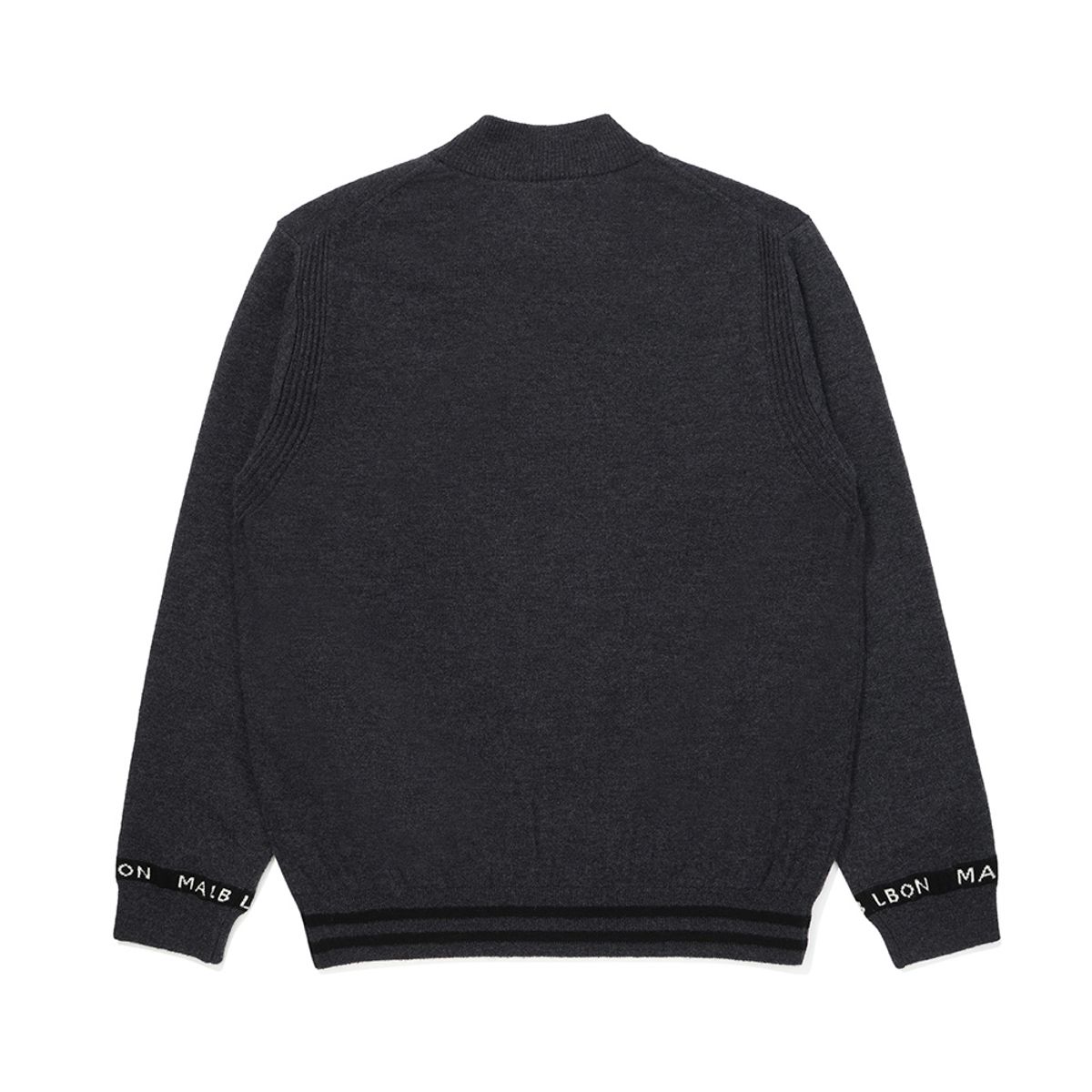 말본 골프(MALBON GOLF) 메리노 울 스웨터 DARK MELANGE GRAY (MAN)