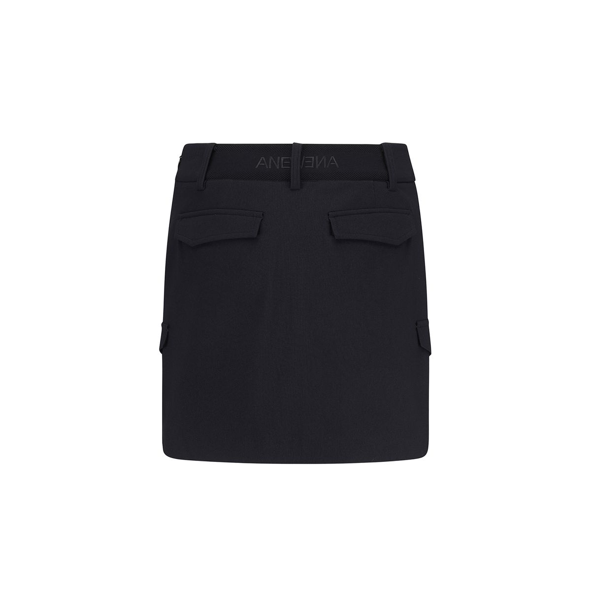 어뉴골프(ANEW GOLF) WOMEN WI BRUSHED FLEECE H LINE SKIRT_BK