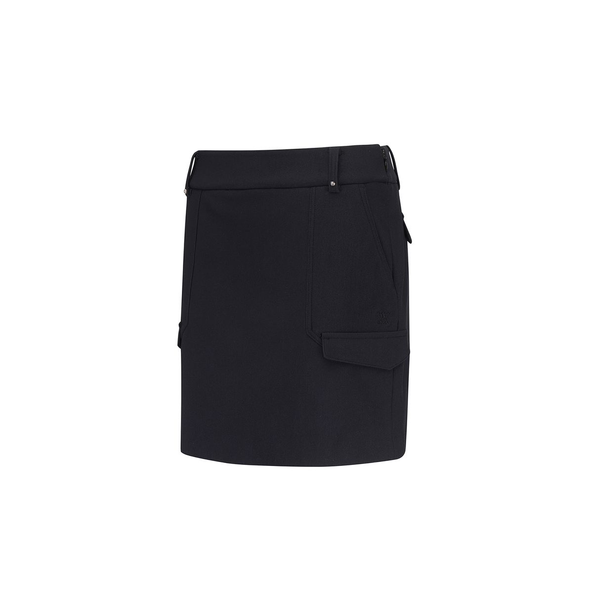 어뉴골프(ANEW GOLF) WOMEN WI BRUSHED FLEECE H LINE SKIRT_BK