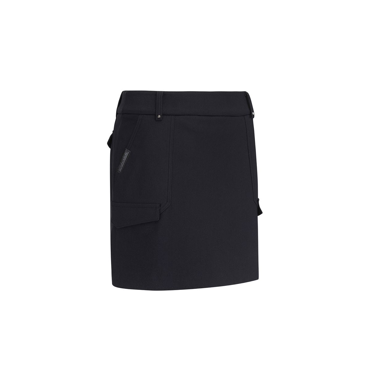어뉴골프(ANEW GOLF) WOMEN WI BRUSHED FLEECE H LINE SKIRT_BK