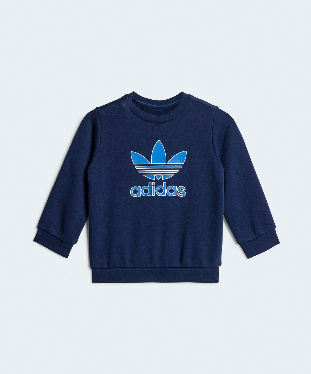 아디다스 키즈(ADIDAS KIDS) 트레포일 크루 세트 인펀트 - 네이비 / JY0138
