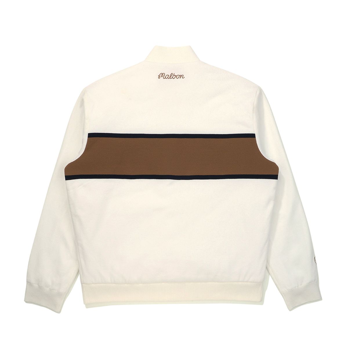 말본 골프(MALBON GOLF) 패딩 믹스 니트 스웨터 IVORY (MAN)
