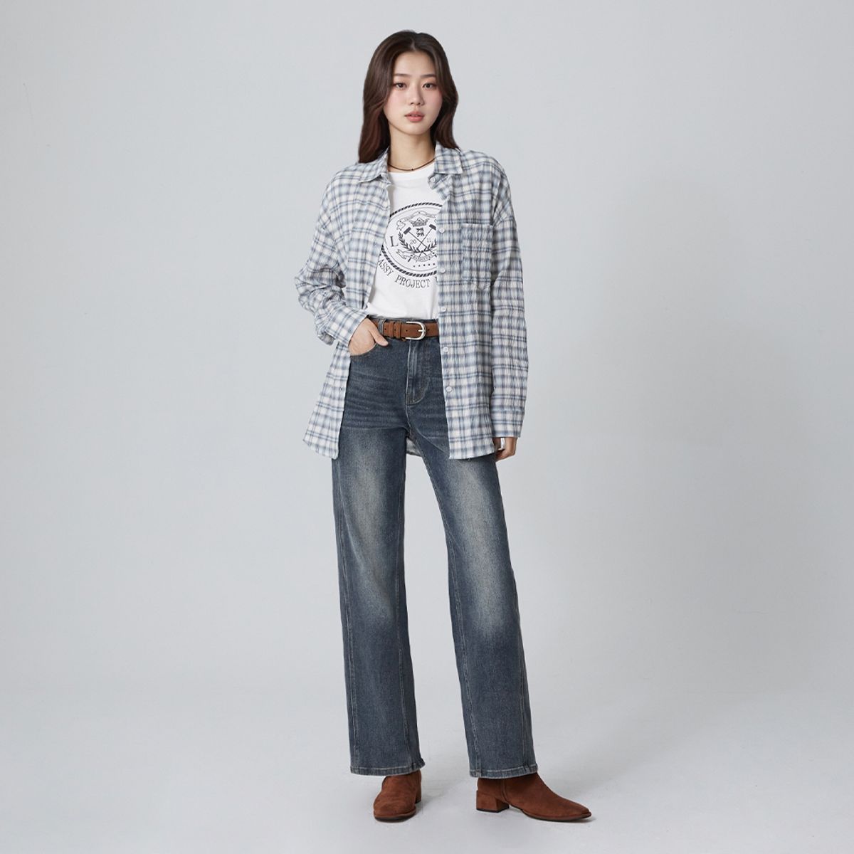 랩(LAP) 이밴드 워싱스판 일자핏팬츠 AR3DP868