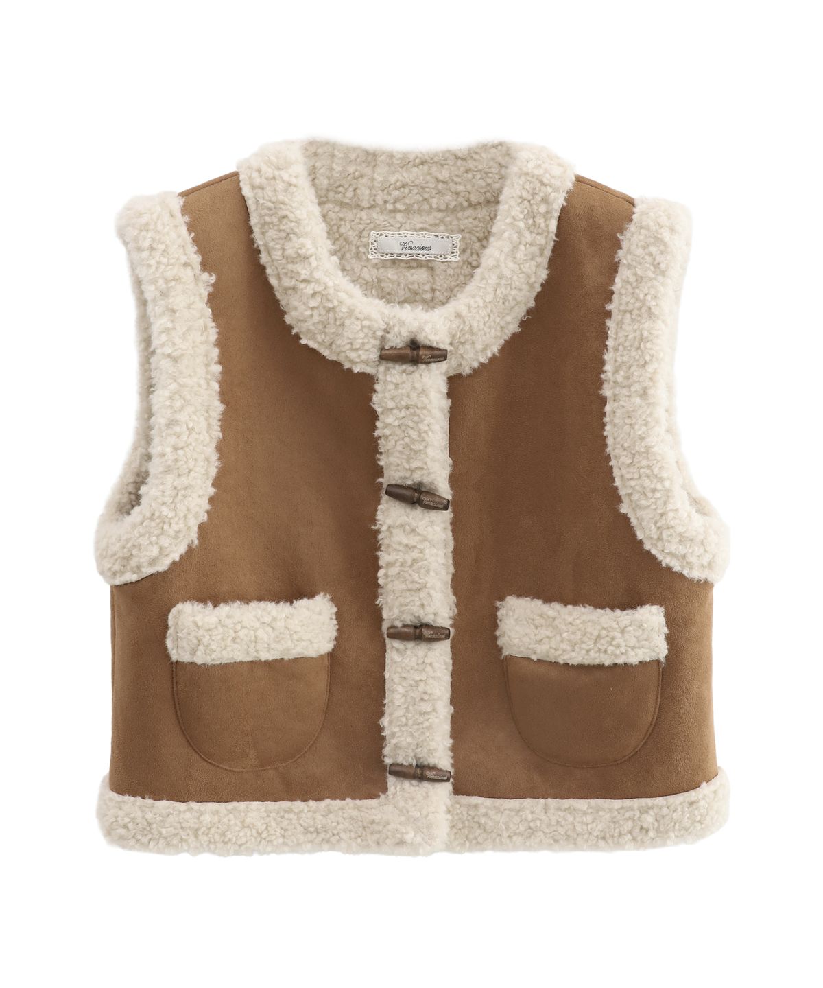 비바셔스(VIVACIOUS) Cozy Vest BROWN