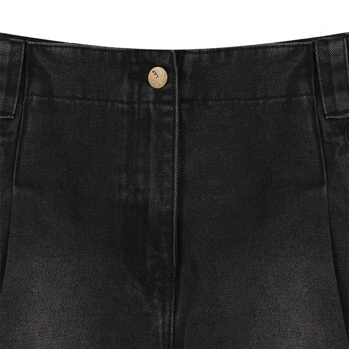 랩(LAP) 워싱 주름 턱 데님쇼츠 AR3DP863