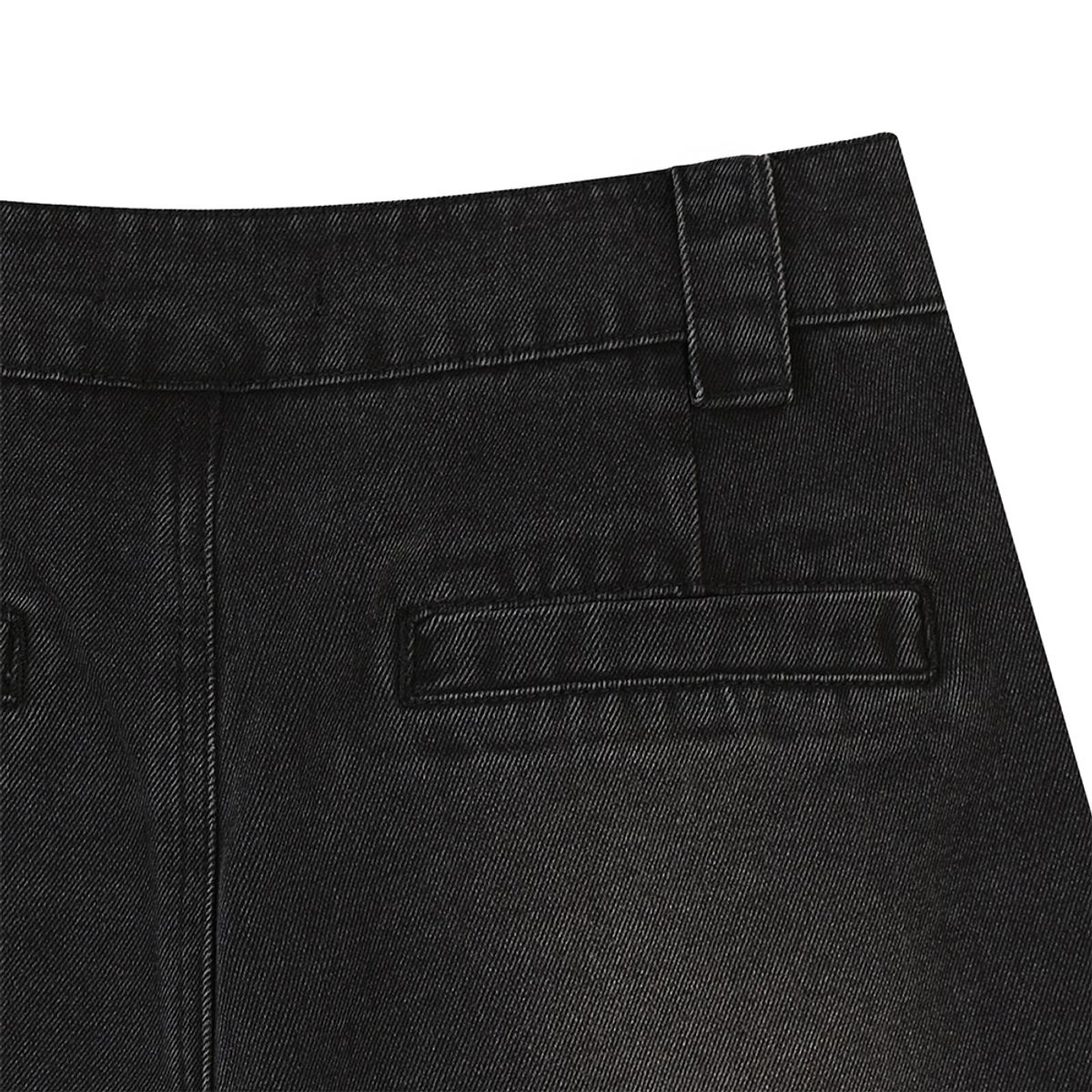 랩(LAP) 워싱 주름 턱 데님쇼츠 AR3DP863