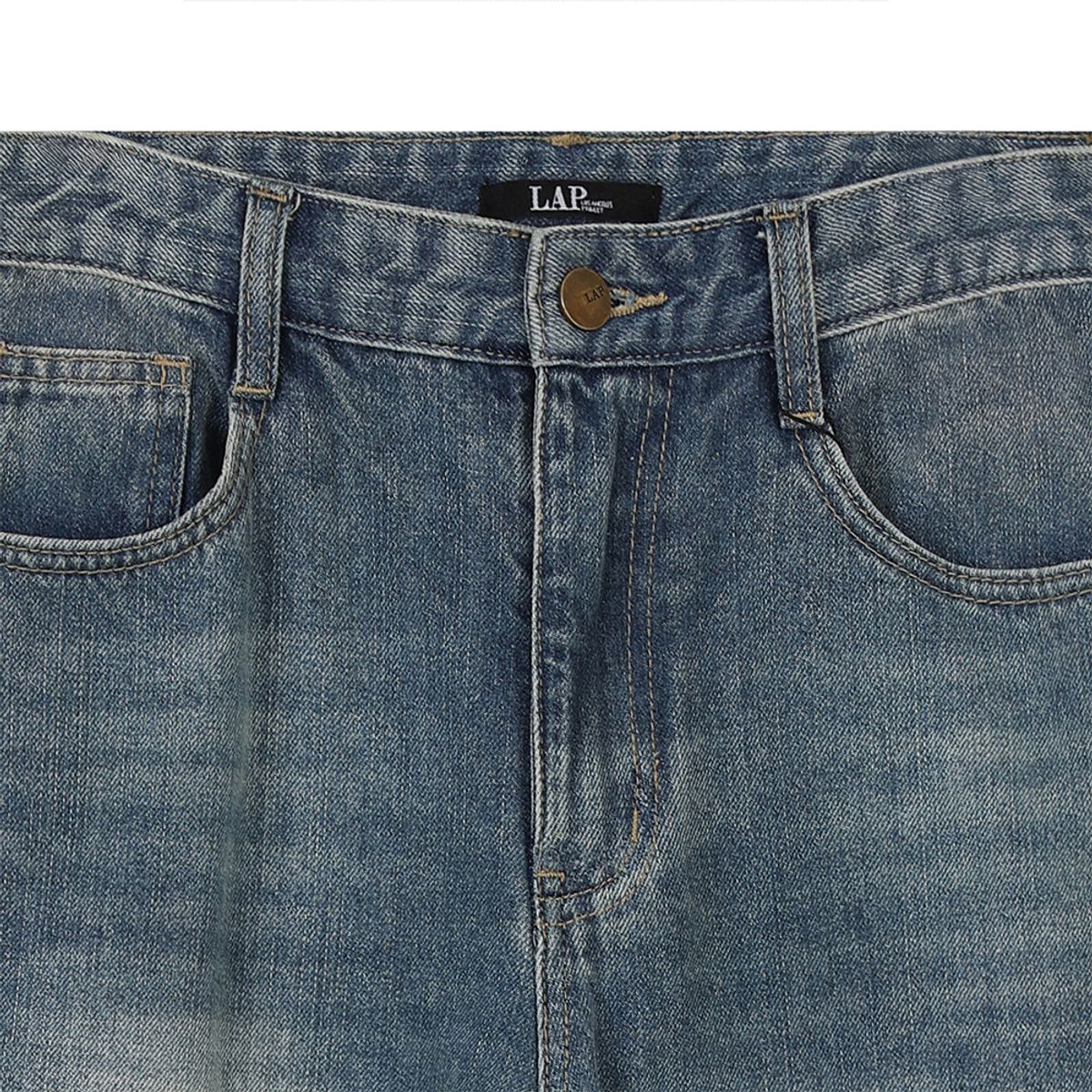 랩(LAP) 워싱 슬릿 절개 와이드팬츠 AR3DP861
