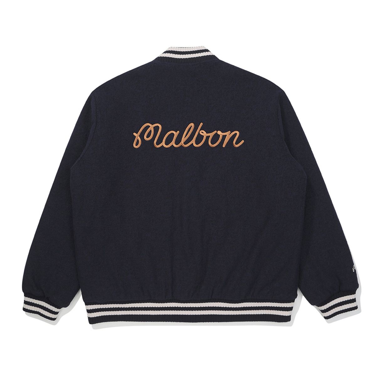 말본 골프(MALBON GOLF) 울 브랜드 패딩 자켓 DARK NAVY (MAN)