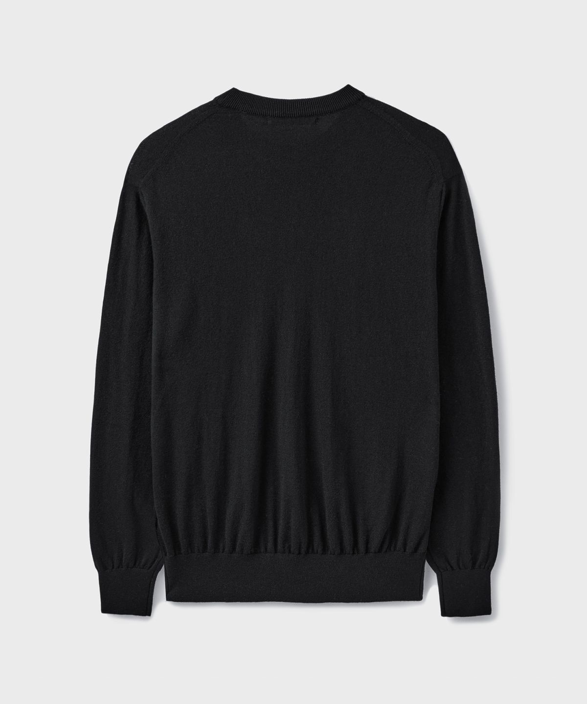 브랜디드(BRANDED) [SUPERIOR] ESSENTIAL SUPERFINE ROUND KNIT [BLACK]