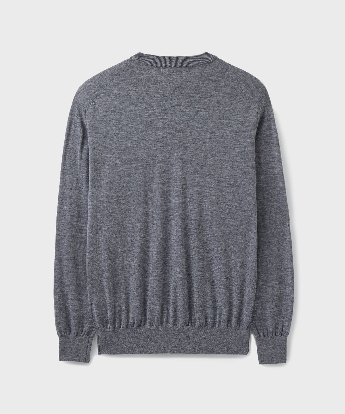 브랜디드(BRANDED) [SUPERIOR] ESSENTIAL SUPERFINE ROUND KNIT [MELANGE GRAY]