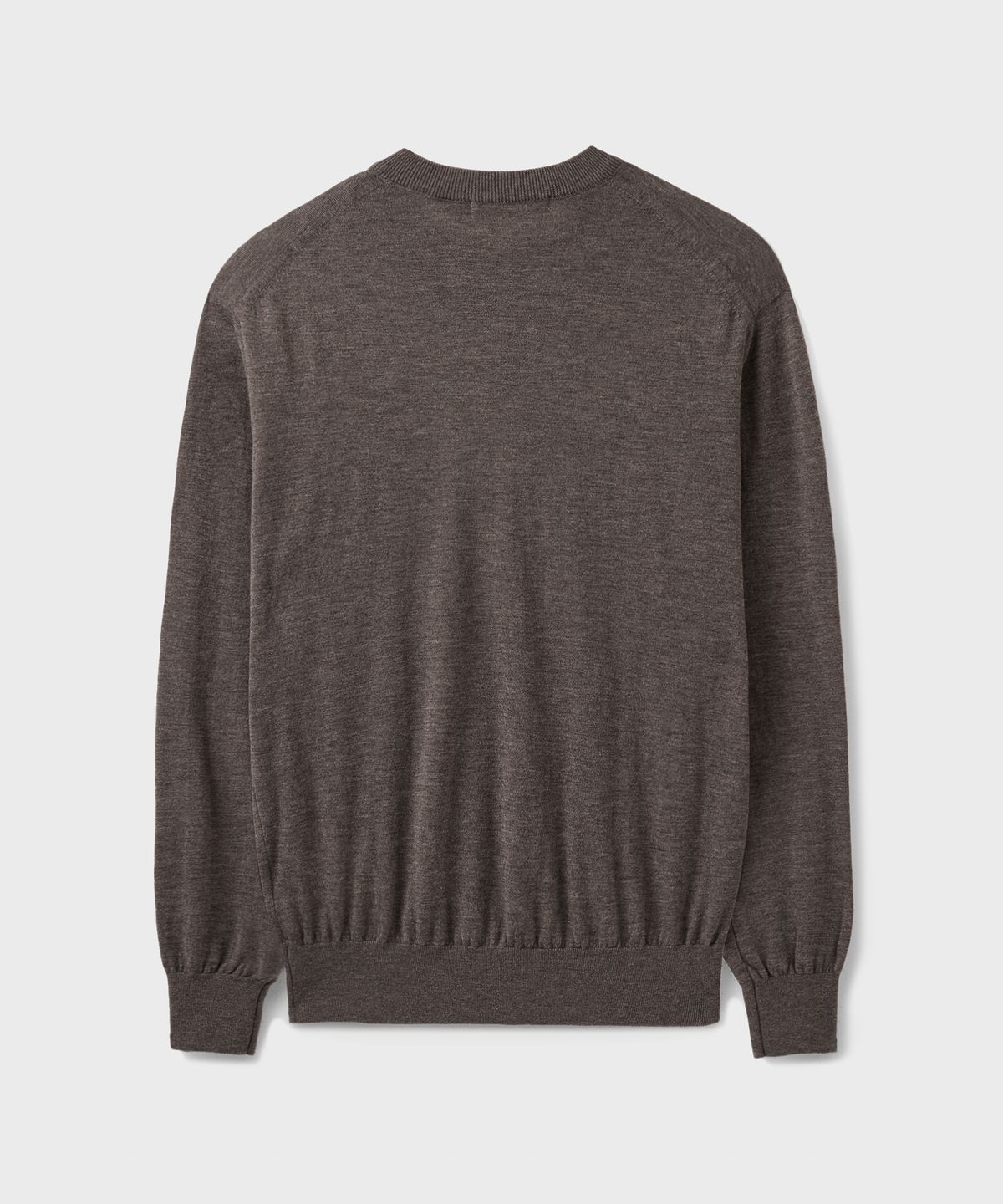 브랜디드(BRANDED) [SUPERIOR] ESSENTIAL SUPERFINE ROUND KNIT [TAUPE BROWN]