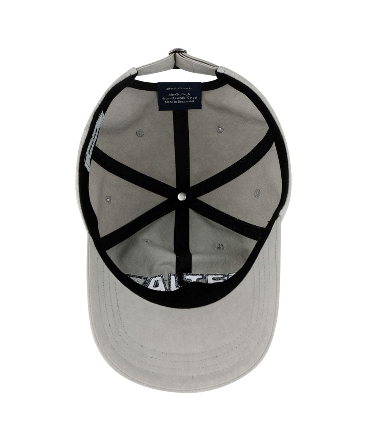 얼터 스튜디오(ALTER STUDIO) Cotton Neat Logo Ball Cap_L/Grey