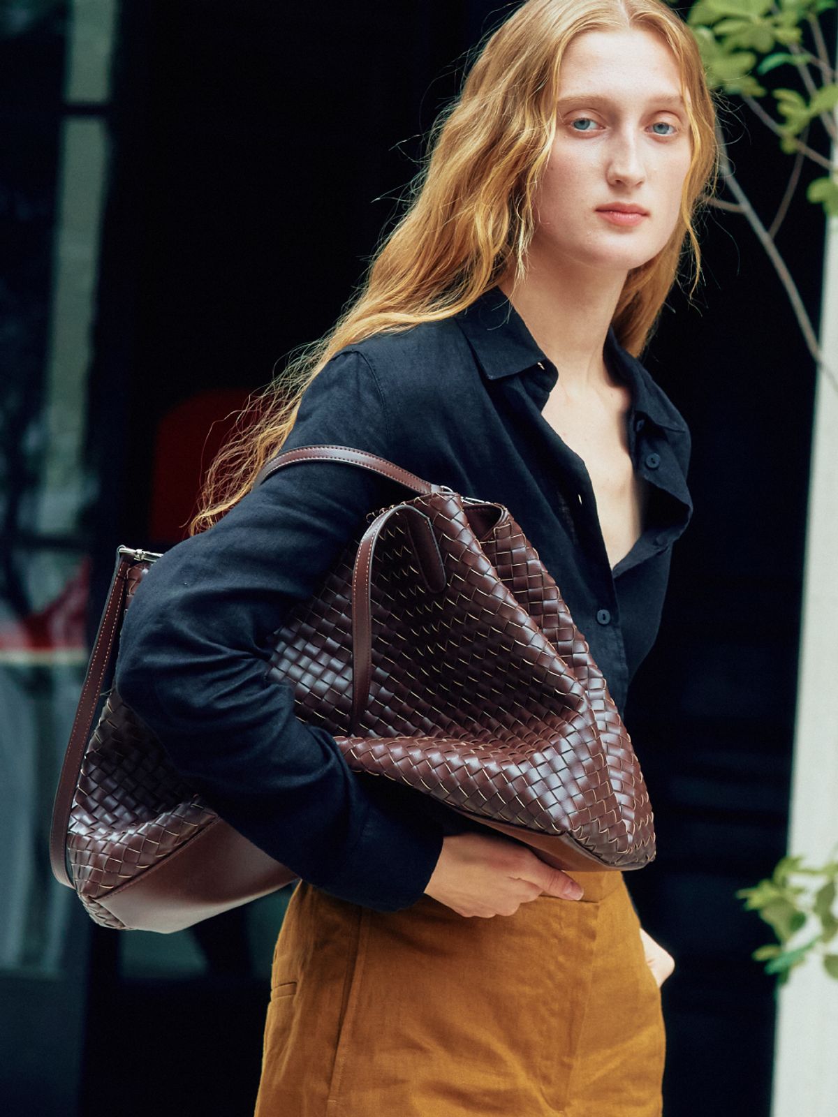 코모레비뮤지엄(KOMOREBI MUSEUM) 3Colors_핸드메이드 위빙 2way 쇼퍼백 l B15