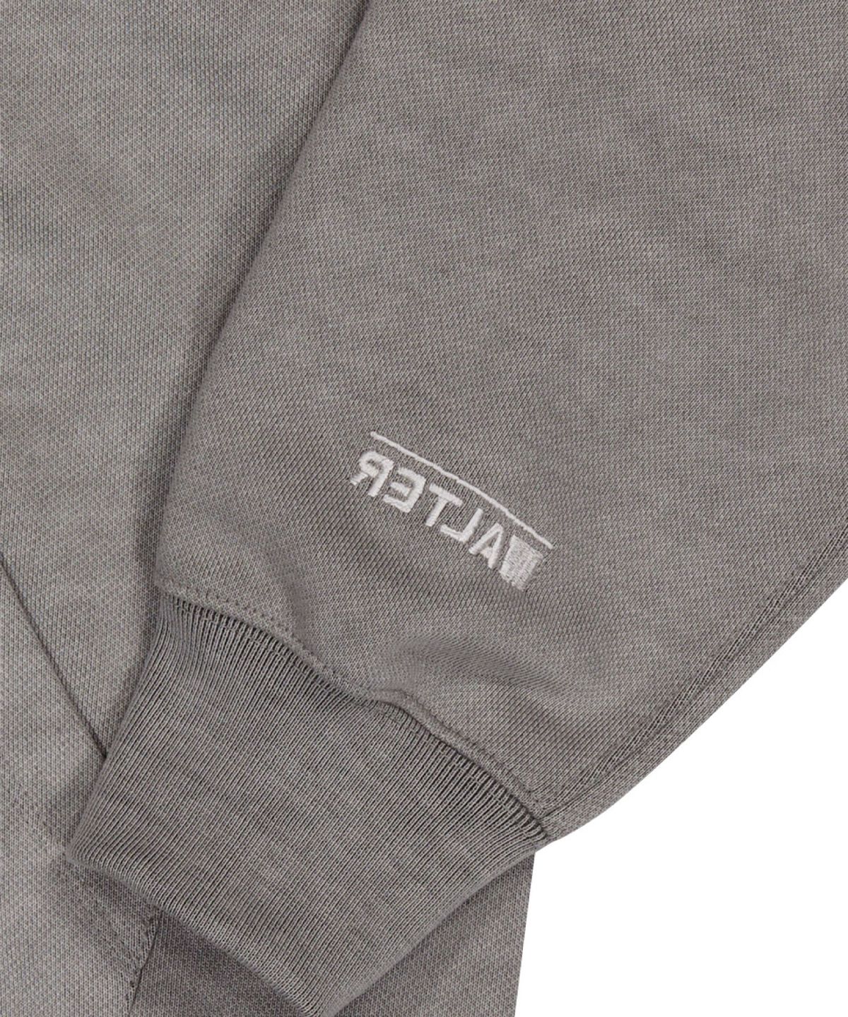 얼터 스튜디오(ALTER STUDIO) Pigment Applique Zip Up Hoodie_L/Grey