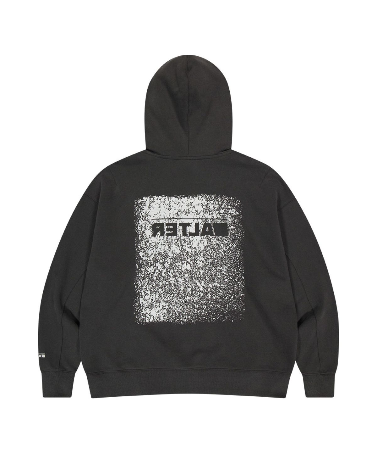 얼터 스튜디오(ALTER STUDIO) Pigment Neat Logo Hoodie_Charcoal