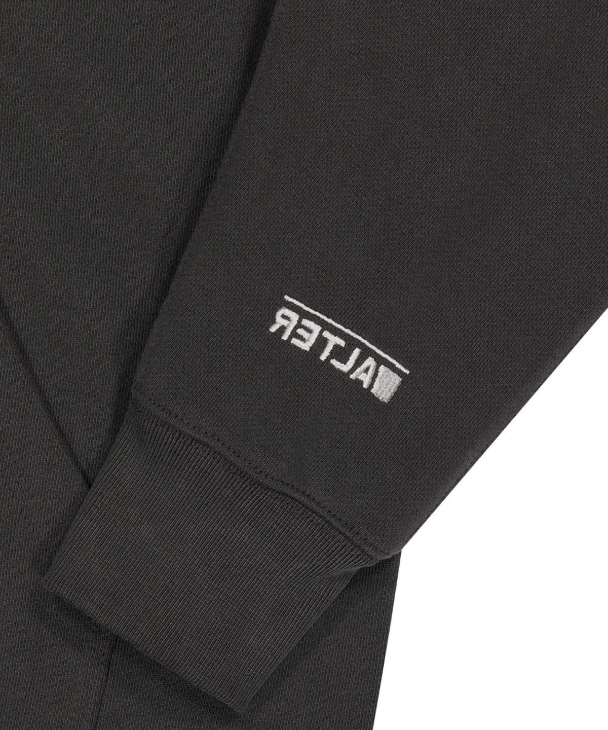 얼터 스튜디오(ALTER STUDIO) Pigment Neat Logo Hoodie_Charcoal