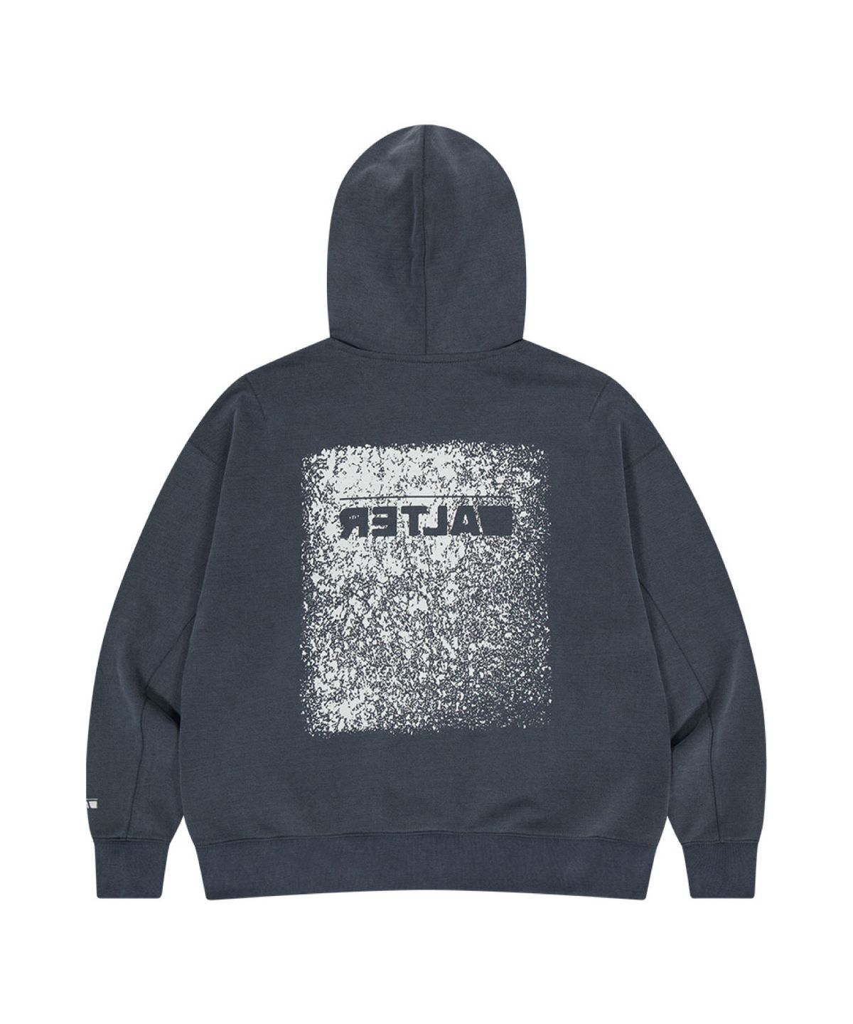얼터 스튜디오(ALTER STUDIO) Pigment Neat Logo Hoodie_Navy