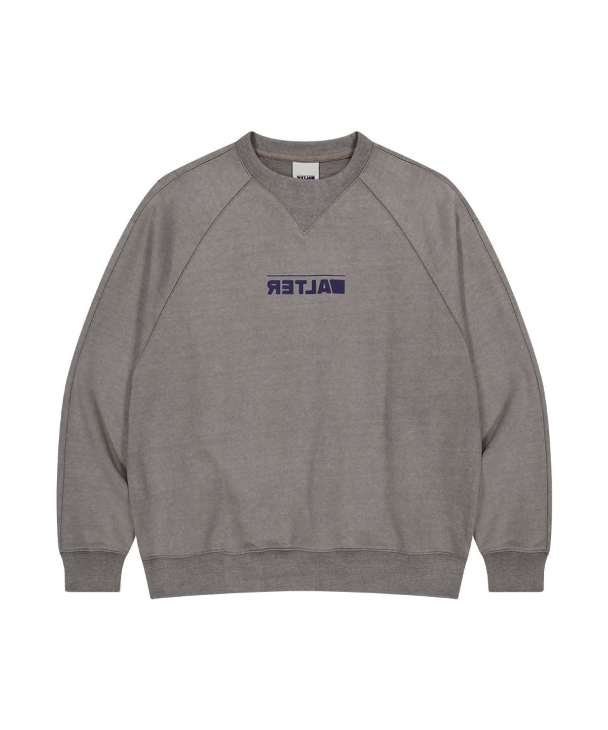 얼터 스튜디오(ALTER STUDIO) Pigment Raglan Neat Sweatshirt_L/Grey