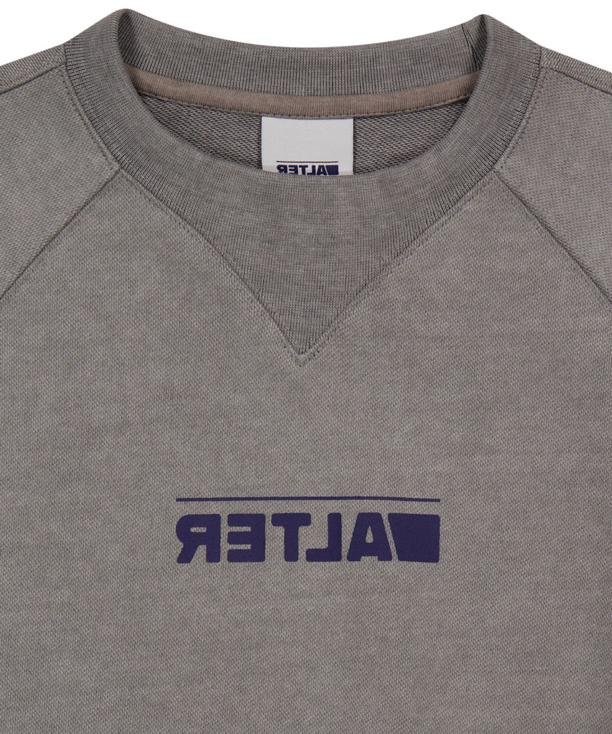 얼터 스튜디오(ALTER STUDIO) Pigment Raglan Neat Sweatshirt_L/Grey