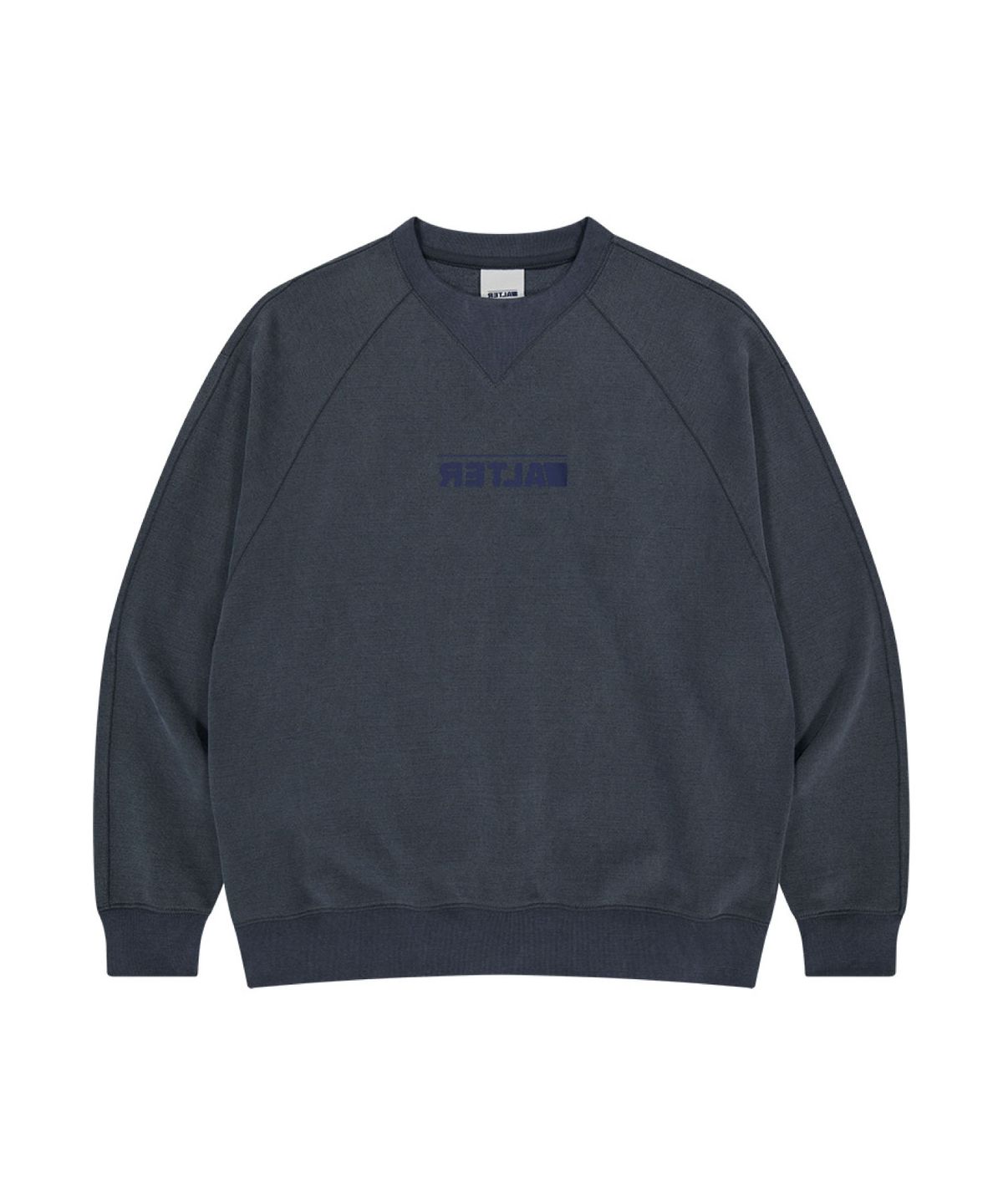 얼터 스튜디오(ALTER STUDIO) Pigment Raglan Neat Sweatshirt_Navy