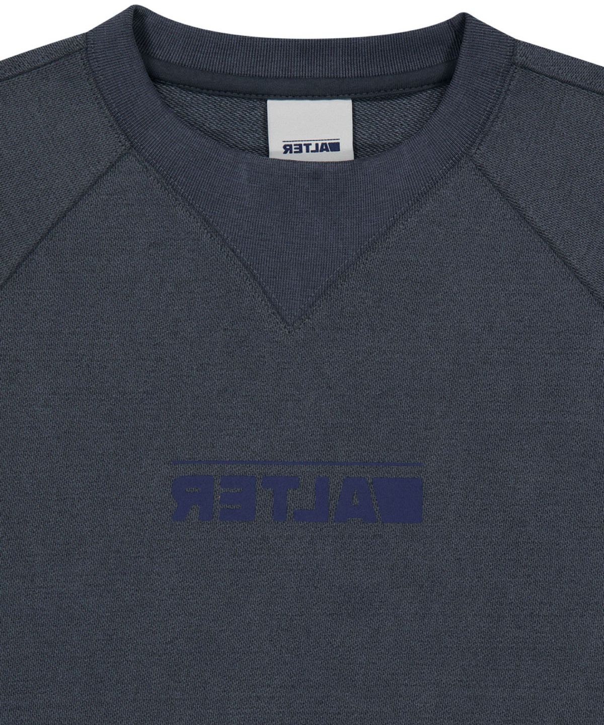 얼터 스튜디오(ALTER STUDIO) Pigment Raglan Neat Sweatshirt_Navy