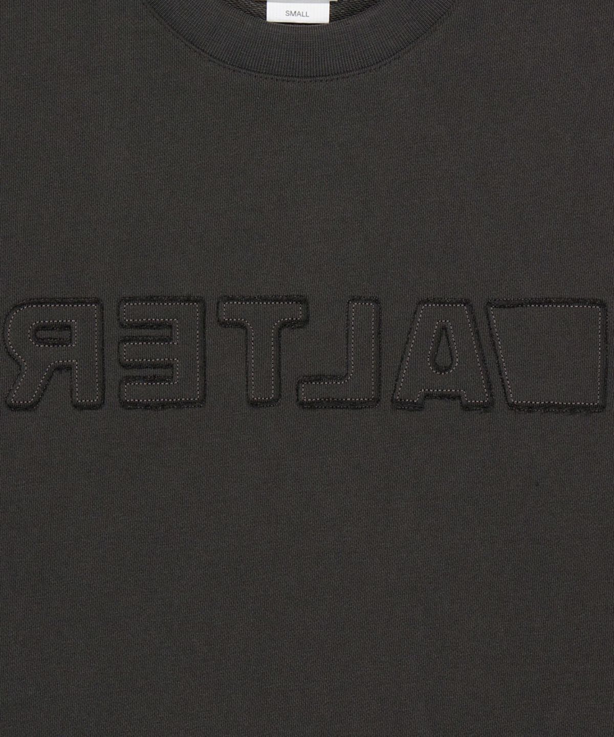 얼터 스튜디오(ALTER STUDIO) Pigment Applique Sweatshirt_Charcoal