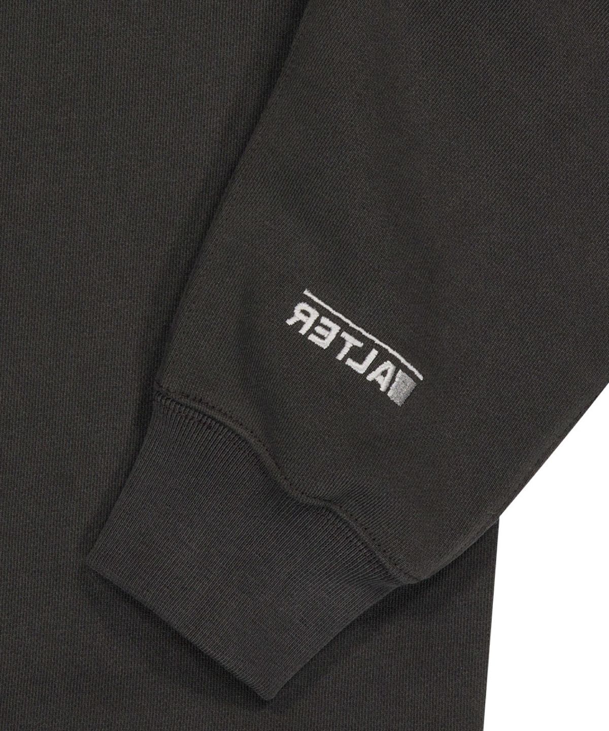 얼터 스튜디오(ALTER STUDIO) Pigment Applique Sweatshirt_Charcoal