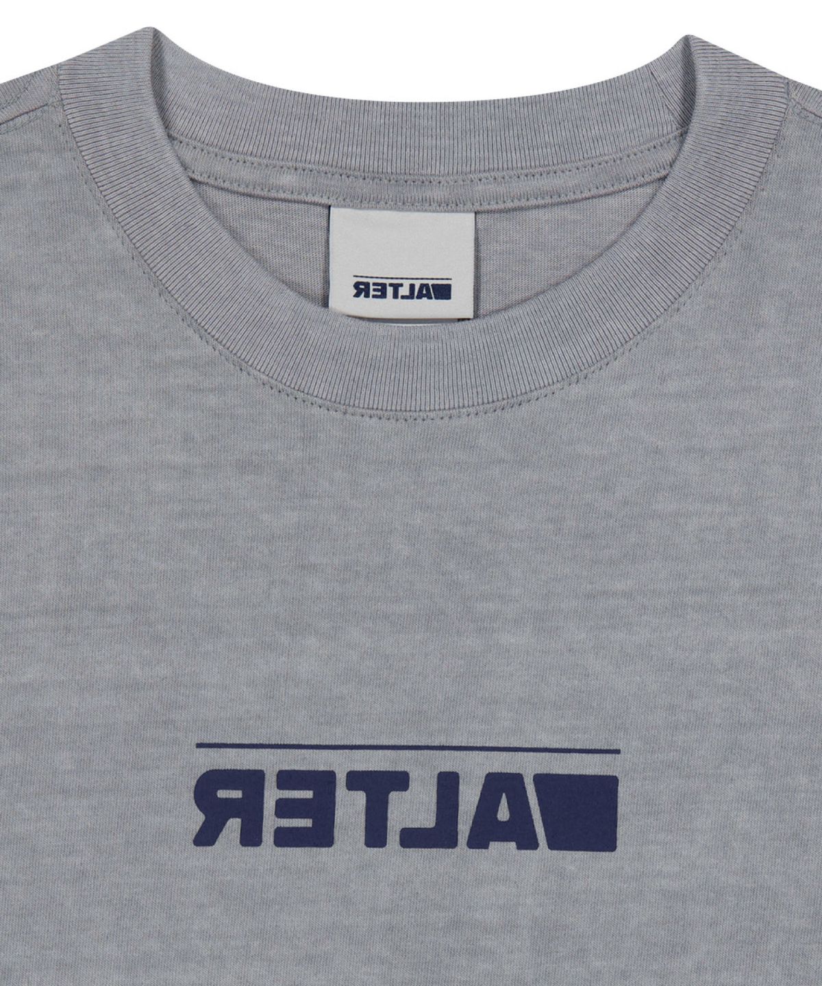 얼터 스튜디오(ALTER STUDIO) Pigment Neat Logo T-shirt_L/Grey