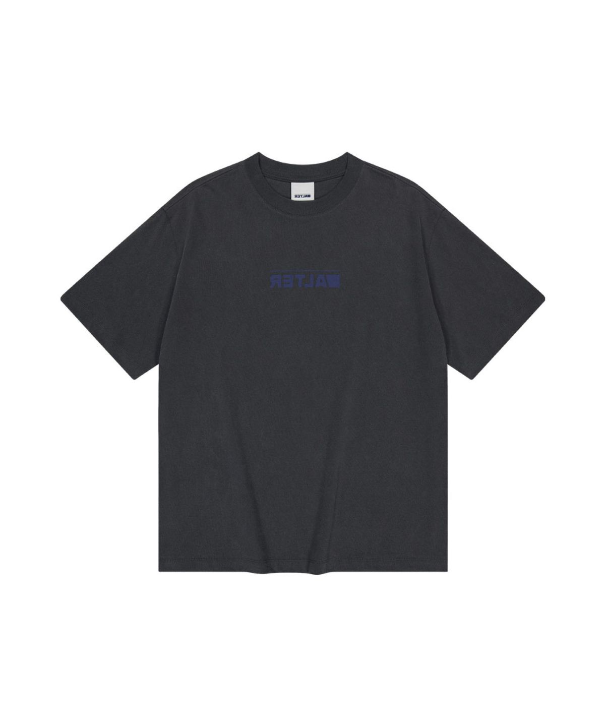 얼터 스튜디오(ALTER STUDIO) Pigment Neat Logo T-shirt_Charcoal
