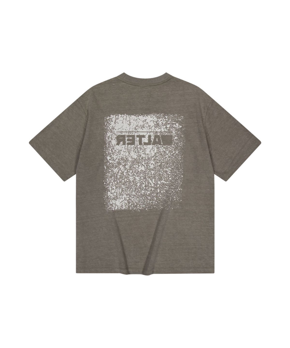 얼터 스튜디오(ALTER STUDIO) Pigment Neat Logo T-shirt_Khaki