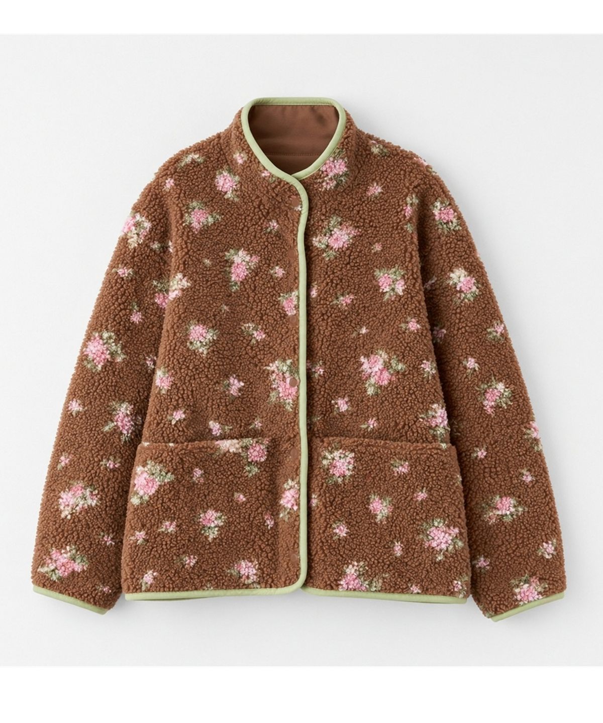 셀리테일즈(CELITAILS) FLOWER REVERSIBLE FLEECE JACKET (3COLORS)
